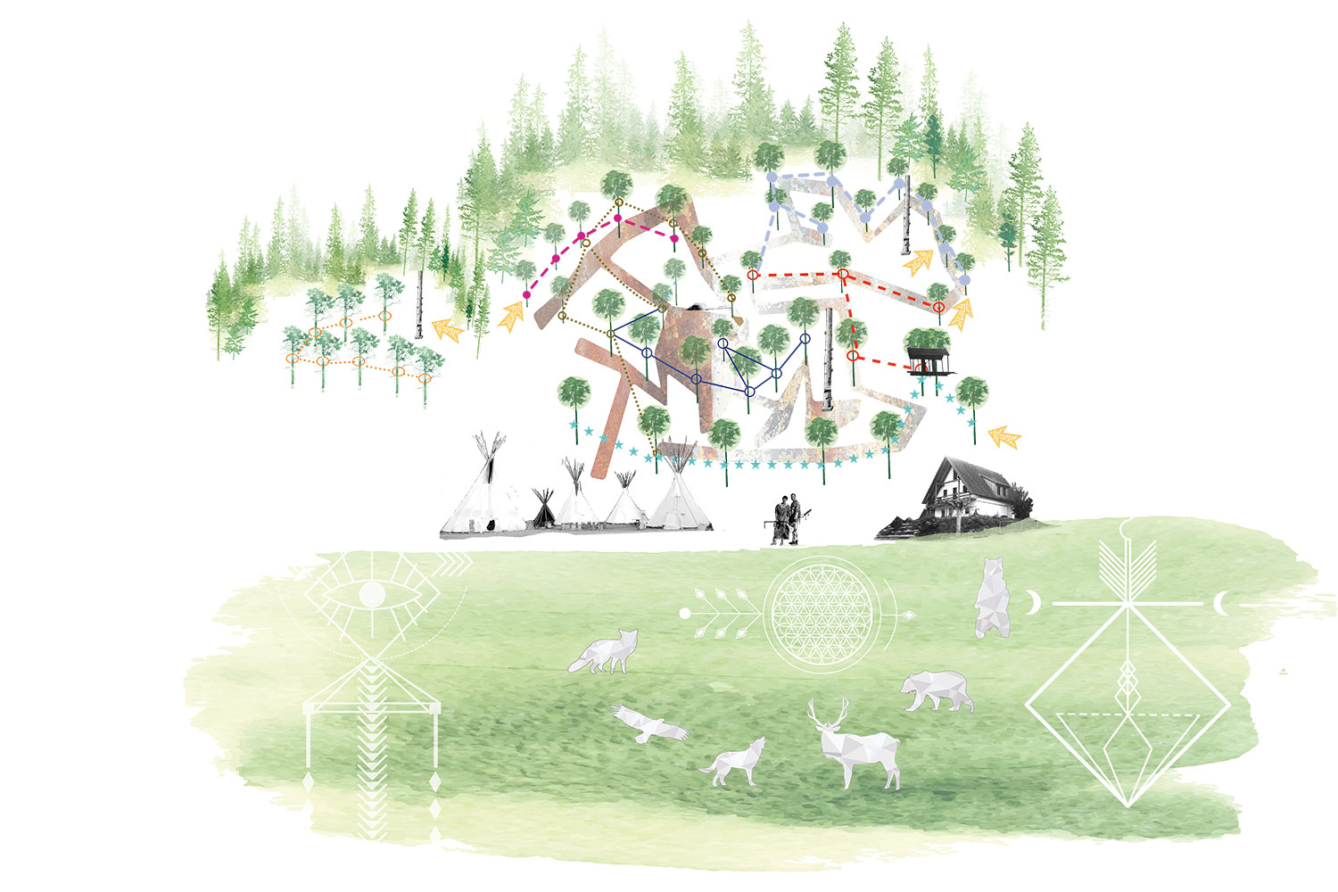 Lageplan Kletterpark Strohofer - Geiselwind 